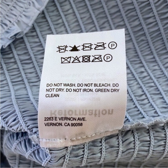 NEW Reformation Pina Silk Top Horizon Medium - Picture 8 of 13